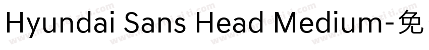 Hyundai Sans Head Medium字体转换